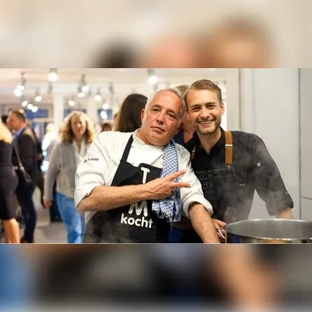 Bild von 2 Köchen bei der Küchenparty von Fränkel
